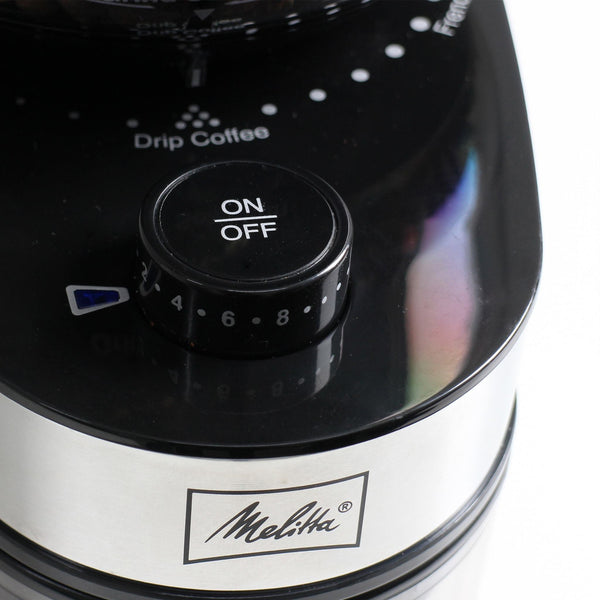 Melitta Molino Coffee Bean Flat Burr Grinder | Conical Burr Grinder | 8 ...